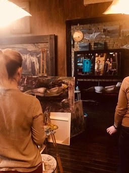Classes in the creative studio "Vostrykh Gallery" in Kiev. Visit by promotion