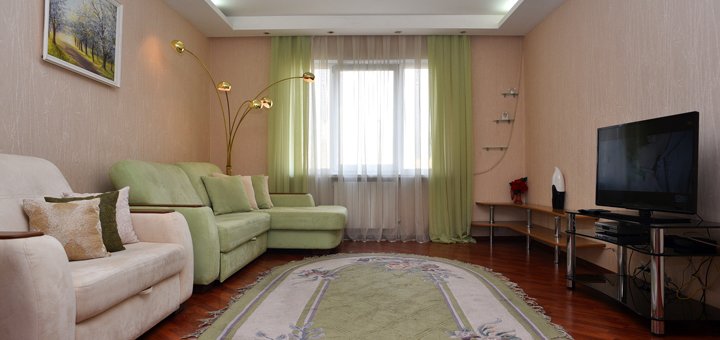 Гостьова кімната в апартаментах люкс «wellcome24» на позняках в києві. знімайте по знижці.