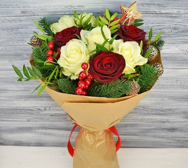 Festive bouquets &quot;ff&quot; with discount delivery