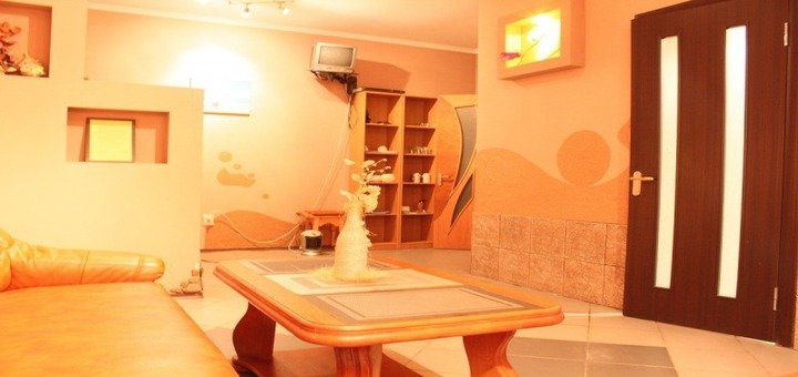 Rest room in the sauna in the "Gladiator". Sign up for the promotion