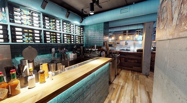 3D-tour of the restaurant from the studio «EON Studio» in Kiev. Order with a discount.