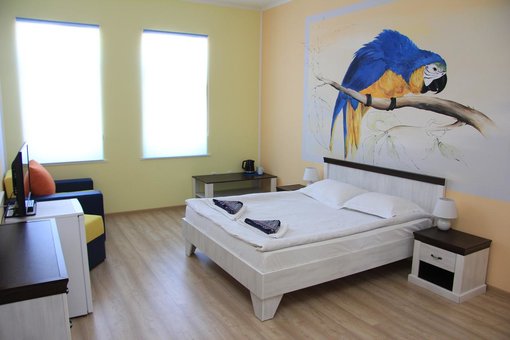 Book a room in the hotel &quot;treasure island&quot; in kirillovka 1