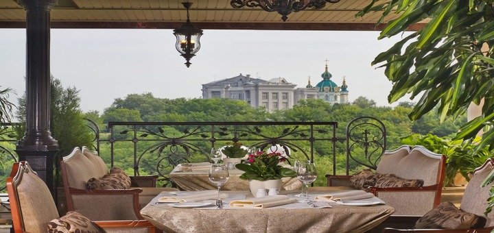 Terrace of the restaurant &quot;monaco&quot;. visit for the promotion