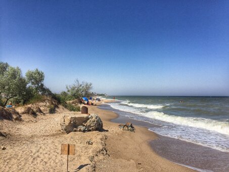 Beach of the children&#39;s sanatorium &quot;berdyansky&quot;