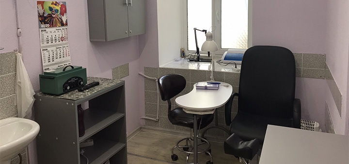 Services of a manicurist Catherine Kravets in Odessa. Stock.