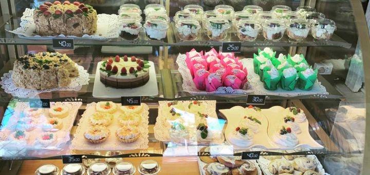 Discount on the menu at milfey cafe