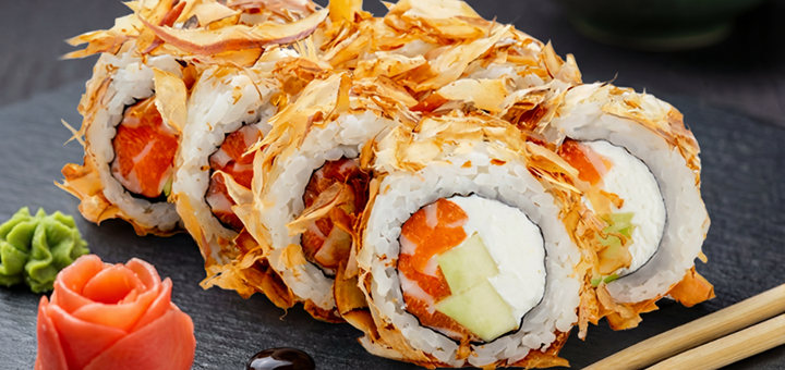 Доставка суши Amo Sushi. Заказывайте по акции 10