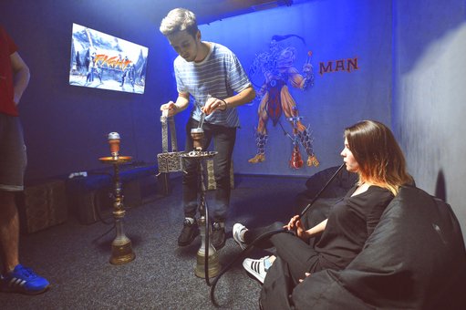 Cozy atmosphere in the hookah "Hookah nights air" in Kiev. Order with a discount
