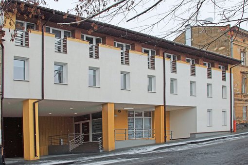Exterior at the dolinsky hotel in lviv. book with a discount