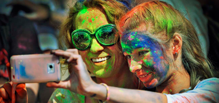 Holi color festival in kiev